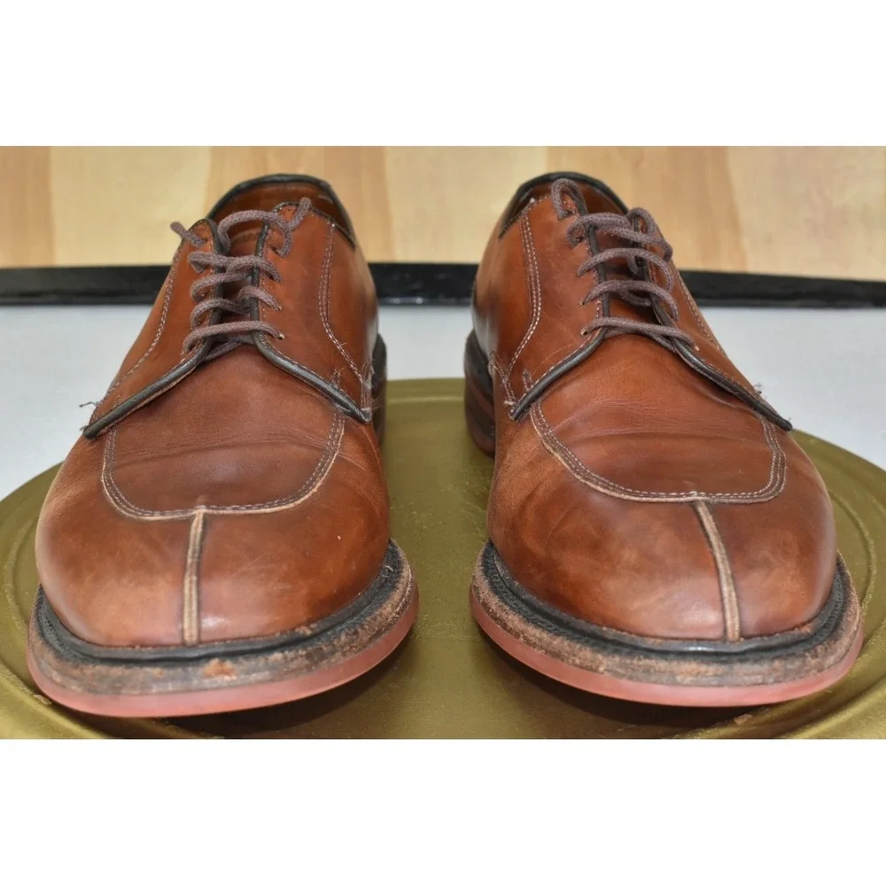 Allen Edmonds Walton Men's Shoes Size 11.5 Split Toe Oxford Derby Brown Leather